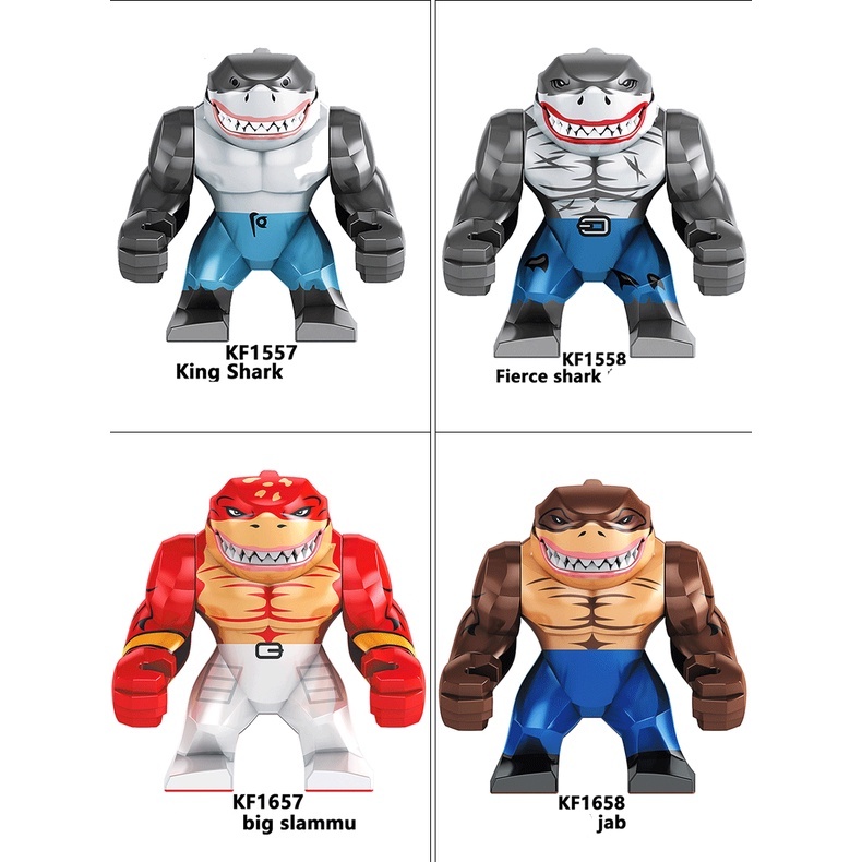 Mô Hình Đồ Chơi Lắp Ráp Nhân Vật Shark King nano