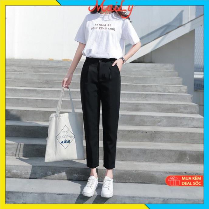 Quần tây quần baggy nữ tuyết mưa trơn đẹp phù hợp học sinh - sinh viên và nhân viên văn phòng | BigBuy360 - bigbuy360.vn