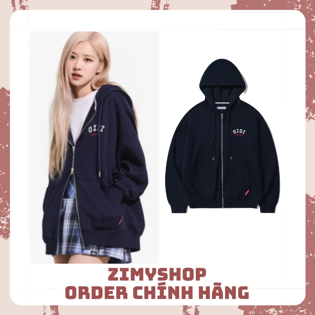 CHÍNH HÃNG ÁO HOODIE ZIP ROSÉ X OIOI