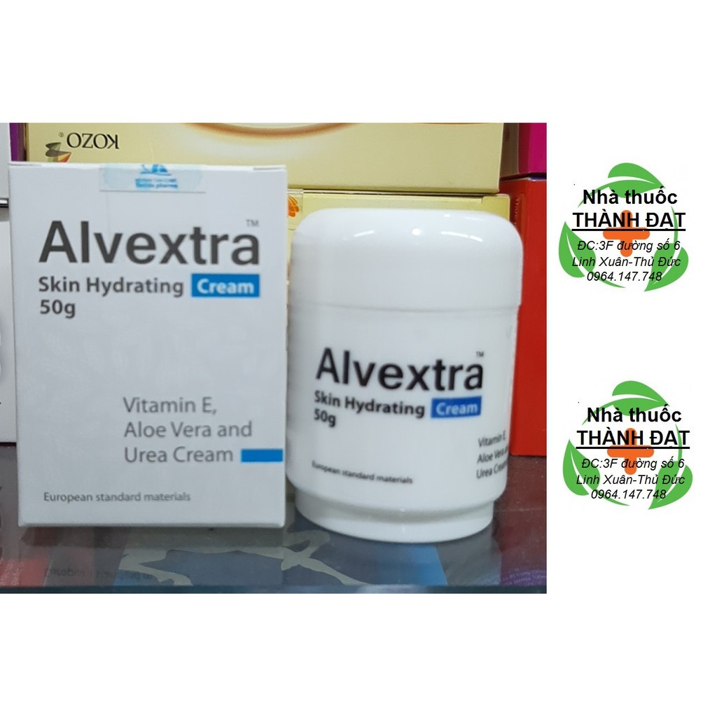 (chính hãng) kem dưỡng ẩm alvextra lọ 50gr