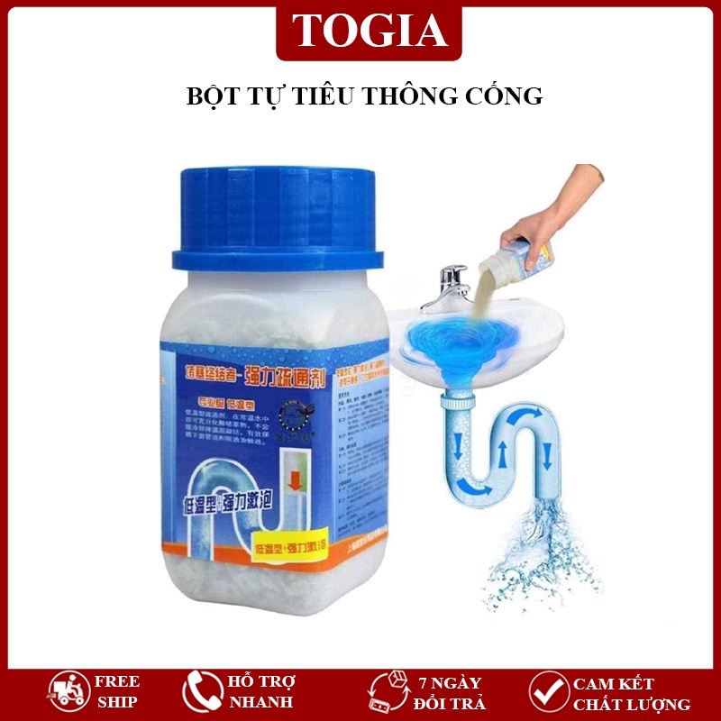 Lọ Tự Tiêu - Bột Thông Tắc Đường Ống, Bồn Cầu, Bồn Rửa Mặt, Chất Thải Hữu Cơ