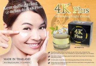 kem 4k plus thái lan tinh chất củ sâm hàn quốc