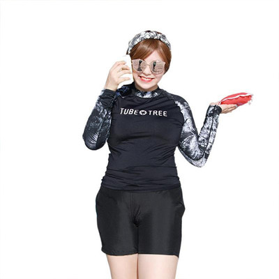 Đồ bơi nữ big size SPORTY SW1918, áo dài tay chống nắng thun lạnh co giãn 4 chiều