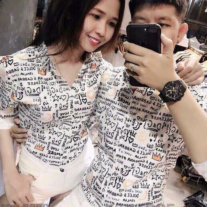 8 Mẫu Áo sơ mi ( nam nữ ) 3D lụa Cao Cấp quảng châu chống nhăn, không xù lông bao đẹp chất lượng y hình (được đổi trả) | BigBuy360 - bigbuy360.vn