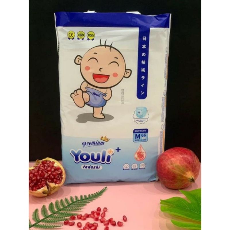 Tã Bỉm Dán/Quần Youli/Tí Quậy S112/M96/M88/L84/XL80/XXL72/XXXL68
