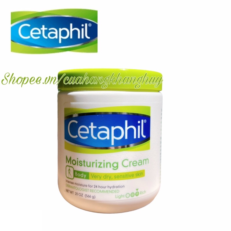 Kem dưỡng ẩm CETAPHIL 566 g dành cho da khô, da nhạy cảm, da thường bị ngứa (Tem Mới)