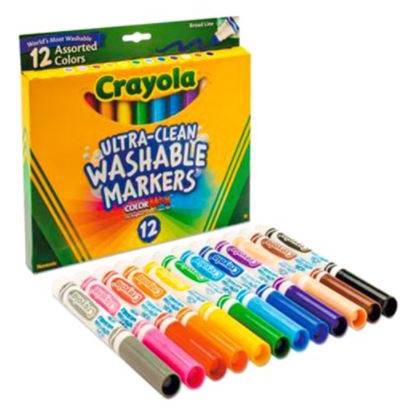 Bộ 12 bút lông nét đậm Crayola Board Line Ultra Clean