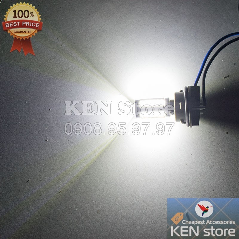 Bóng LED 1157 BAY15D P21/5W làm bóng hậu đèn phanh dành cho ô tô xe máy  Chớp F1 / Không chớp 33smd 5630