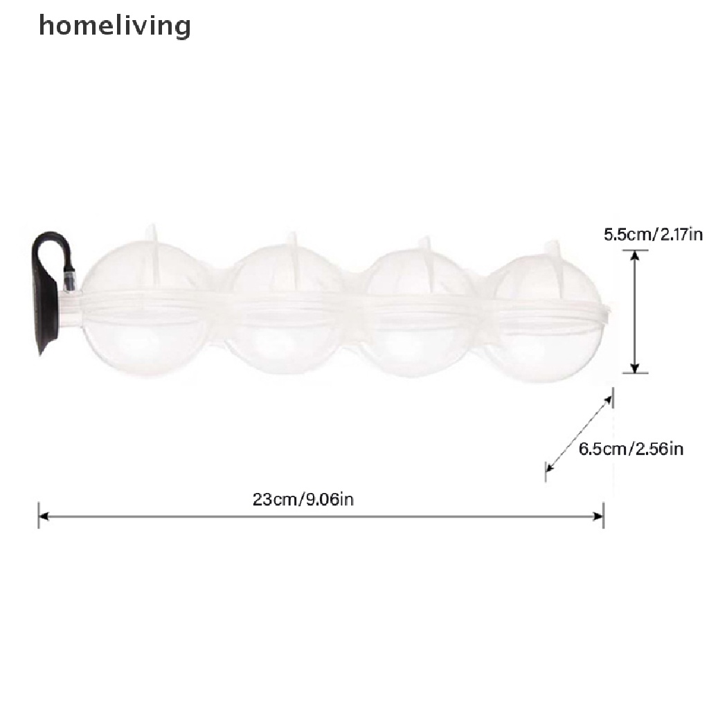 Khuôn Silicone Làm Đá Viên 2.2 &quot;Hình Cầu 4 Ngăn