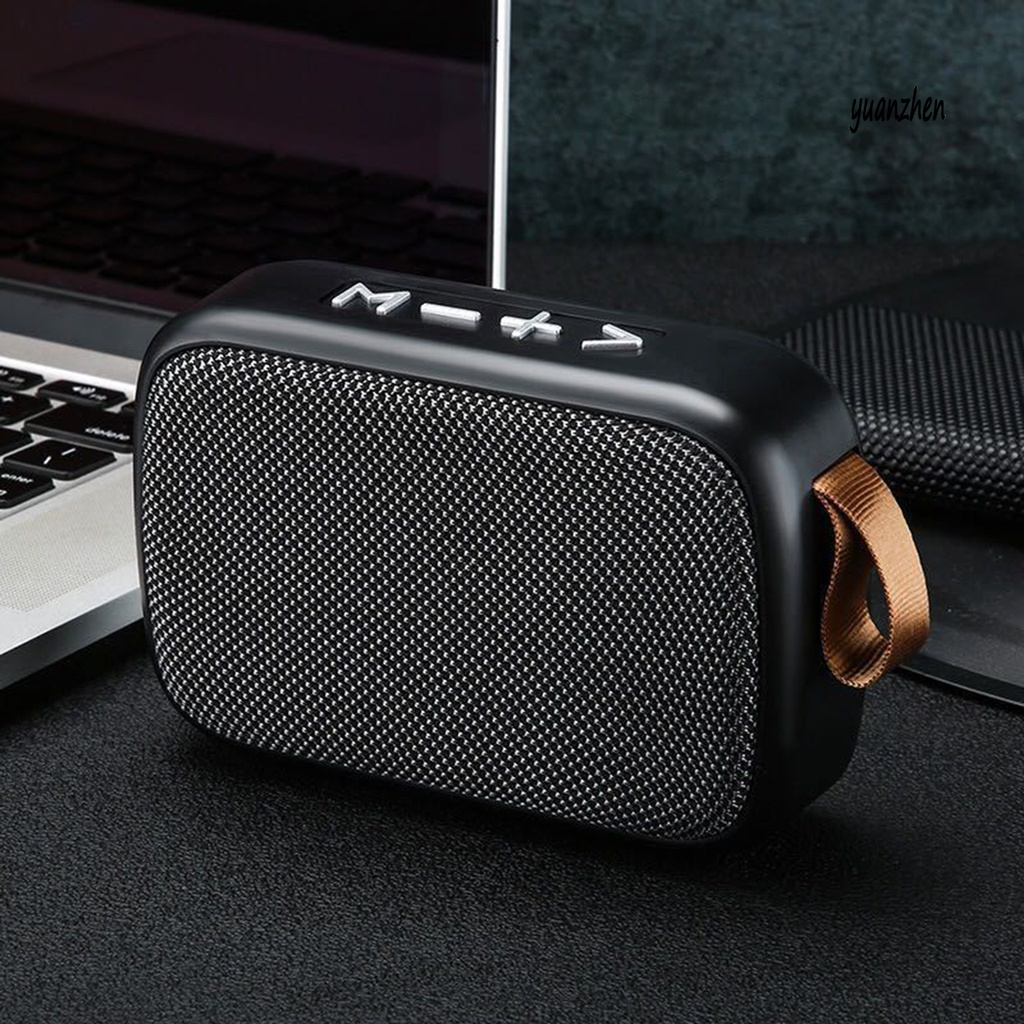 yuanzhen Portable Mini G2 6D Bass Bluetooth 4.2 Wireless Speaker with USB TF Card Jack Subwoofer Loudspeaker for Indoor Outdoor