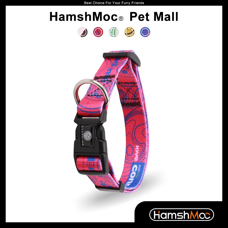 HamshMoc Vòng cổ nylon họa tiết hoa có thể điều chỉnh cho thú cưng cỡ nhỏ/vừa 2