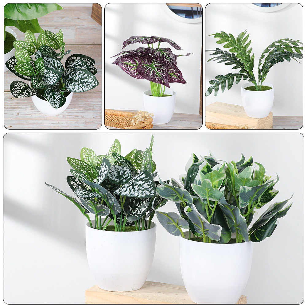 Chậu Cây Giả Trang Trí Nhà Cửa / Văn Phòng / Ban Công