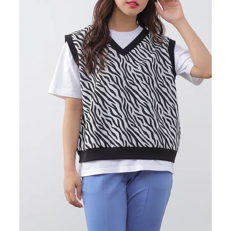 Áo gile nữ phong cách Vintage xuất khẩu dư xịn