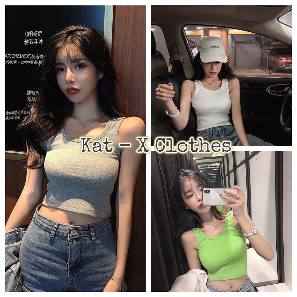 Áo Thun Nữ❤️FREESHIP❤️Áo croptop 3 lỗ thể thao 6 màu