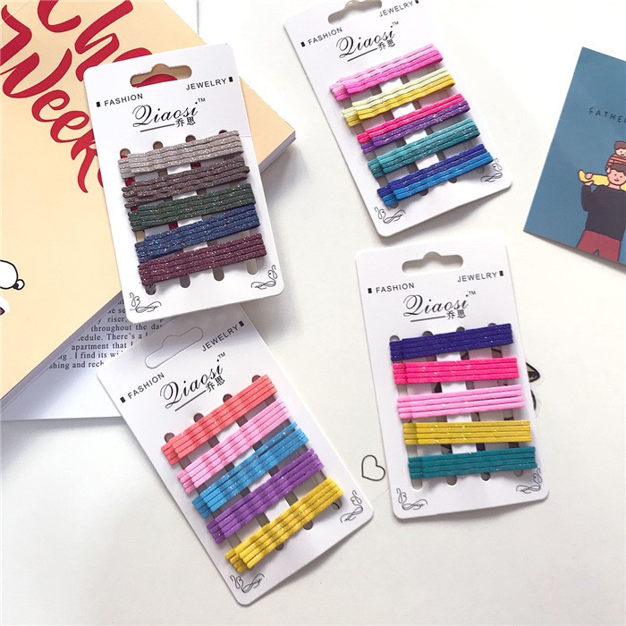 Set kẹp cầu vồng kim tuyến 20 cây - UniLabe