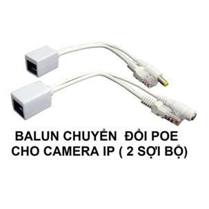 HOT -  1 Cặp Balun Chuyển Đổi Splitter POE Camera IP - Tăng Khoảng Cách Truyền 100M