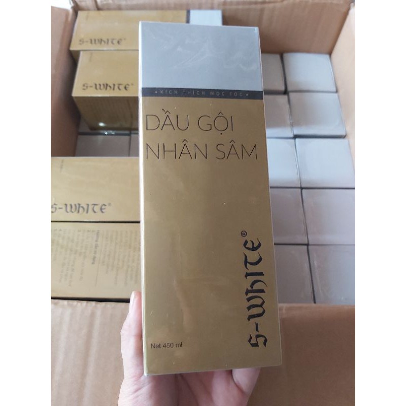 Gội tóc nhỏ 450g nhân sâm đào swhite NXS 22/2/2021