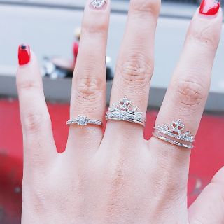 Set 2 nhẫn bạc ta