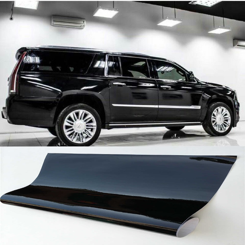 Cuộn decal đề can decan đen bóng dán trang trí ô tô xe máy, điện thoại- 100cmx 120cm