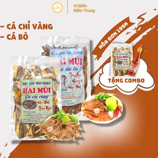 Khô Cá Chỉ Vàng + Khô Cá Da Bò Hải Sản Khô 1 Nắng Chuẩn Vị Miền Trung