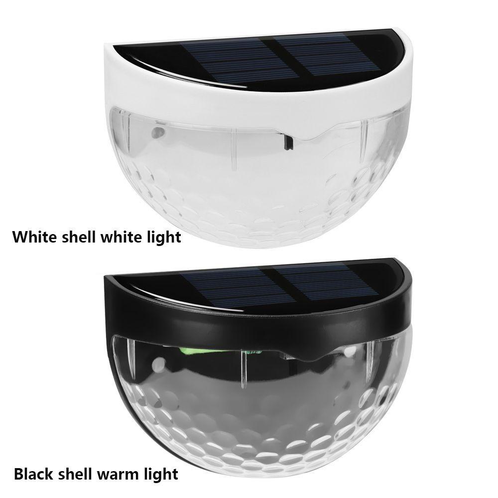 KUNHEV Đèn LED 6 Bóng Năng Lượng Mặt Trời Hình Bán Nguyệt Trang Trí Hàng Rào