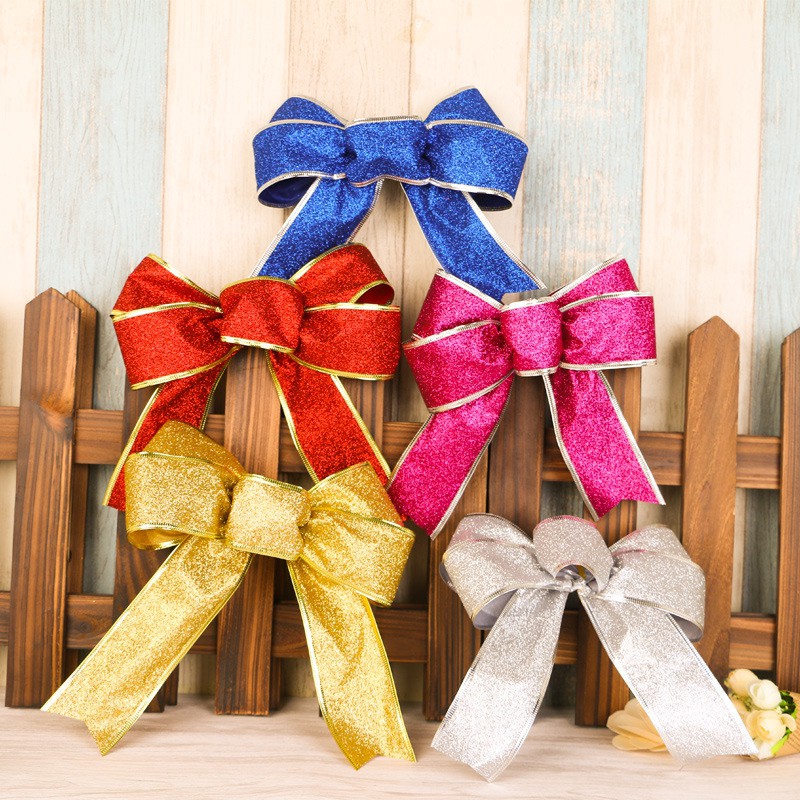 1 Nơ Trang Trí Cây Thông Giáng Sinh Năm Mới 25cm (Tự Làm)