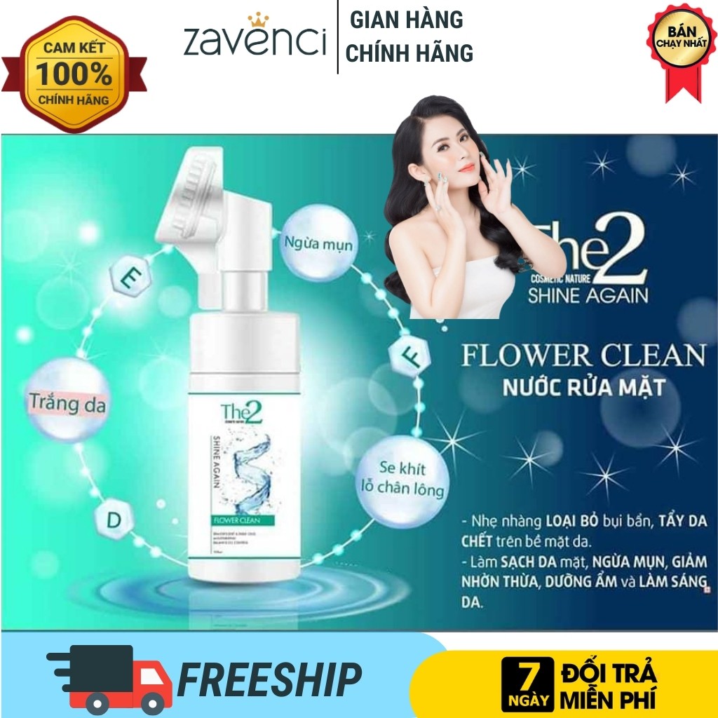 Sữa Rửa Mặt RM02 THE2 Nước rửa mặt tinh thể tuyết mát lạnh ngăn ngừa mụn da trắng sáng (100ml) | BigBuy360 - bigbuy360.vn