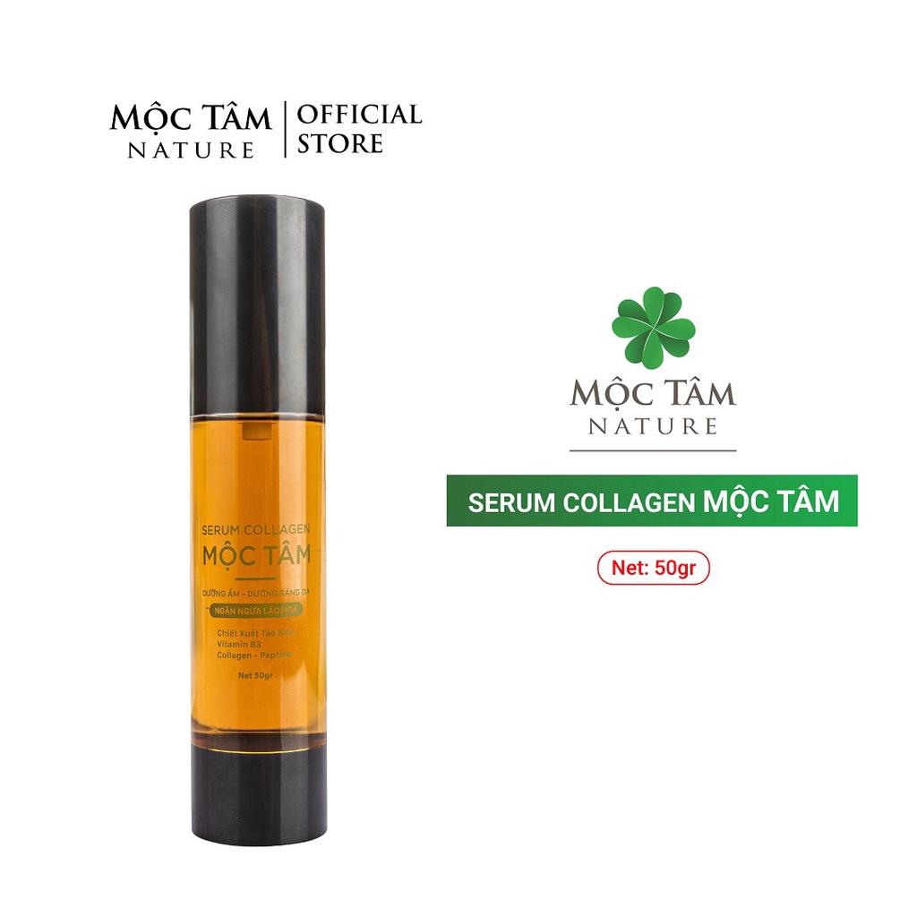 Serum Collagen Mộc Tâm 50g - Tăng Sinh Collagen elastin, Dưỡng Trắng Giảm Nám