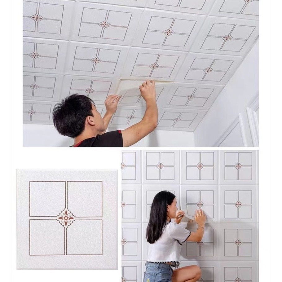 Giấy Dán Tường Tự Dính Họa Tiết 3D Chống Thấm Nước Trang Trí Phòng Khách / Phòng Ngủ 2022