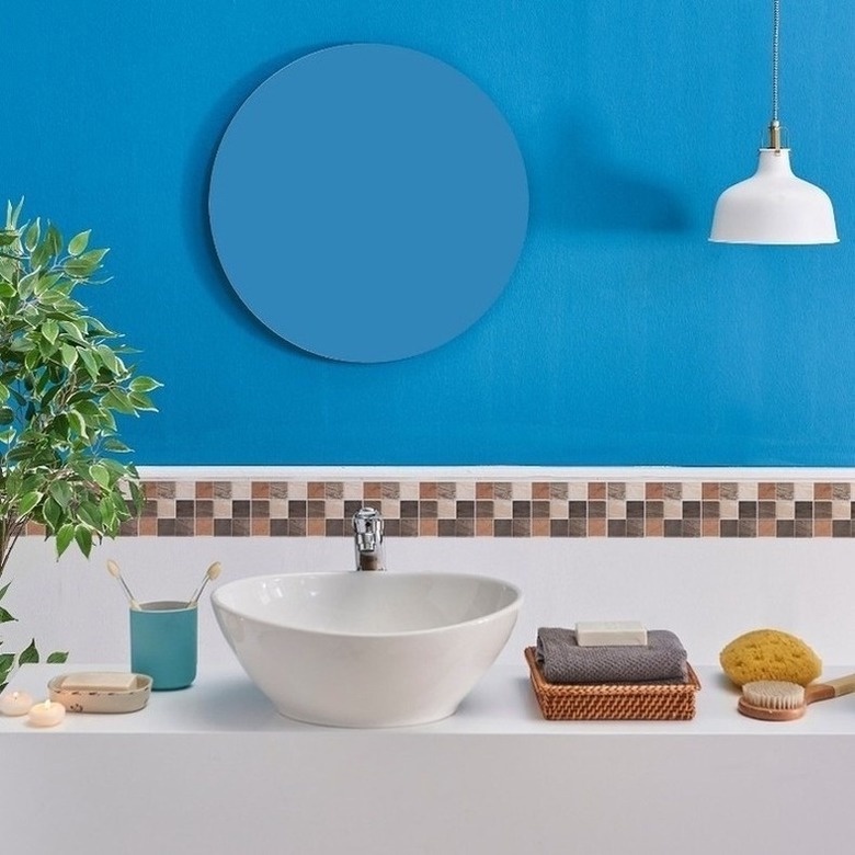 Miếng Dán Tường Trang Trí Nội Thất Họa Tiết Gạch 3d 12 Màu Chống Thấm Nước