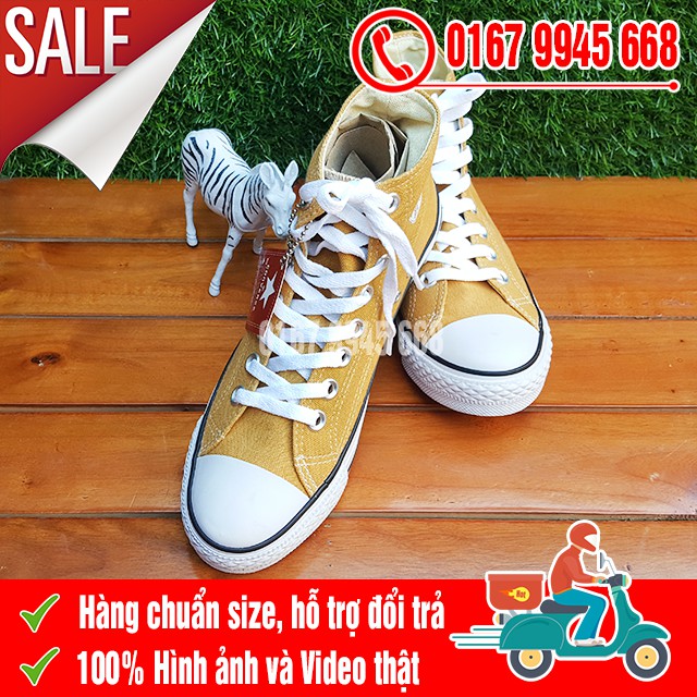 [SALE SỐC] Giày CV 1970s Màu Vàng Cổ Cao Nam Nữ | BigBuy360 - bigbuy360.vn