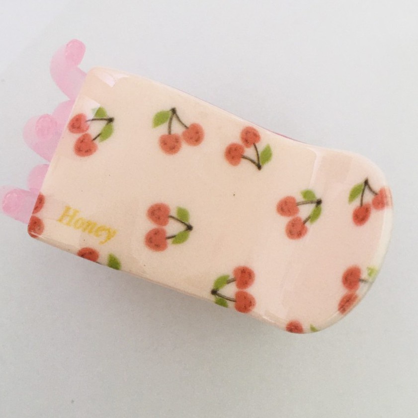 Kẹp tóc càng cua 5 răng Honey họa tiết trái cây nhiều mẫu phong cách Hàn Quốc cực xịn xò