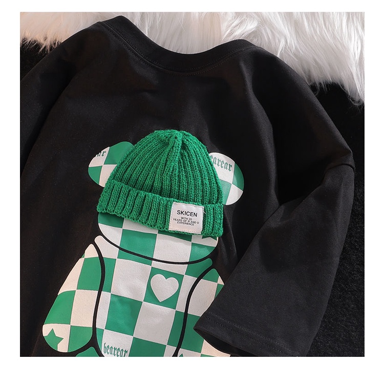 Áo Thun Tay Ngắn Dáng Rộng In Hình Trang Trí Ba Chiều Thời Trang Mùa Hè Hàn Quốc Mới Dành Cho Cặp Đôi