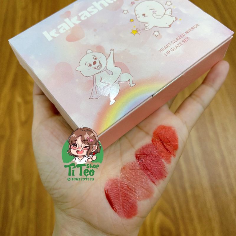 Set 4 Son Kem Lì KAKASHOW Nội Địa Trung Siêu Lì Lâu Trôi