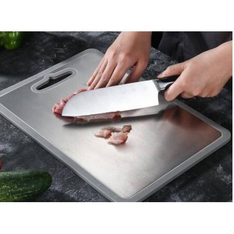 THỚT INOX 304 CAO CẤP CHỐNG RỈ SÉT SIZE 29×20 CM