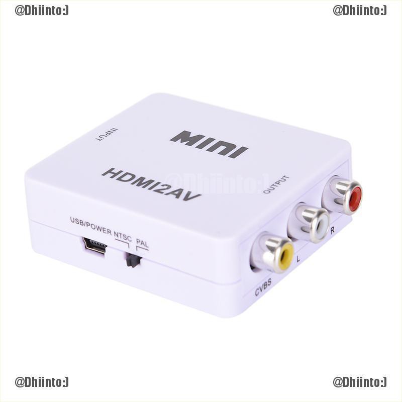 Đầu chuyển đổi video từ HDMI sang Rca Av/Cvbs Hd 1080P Mini Hdmi2Av | BigBuy360 - bigbuy360.vn