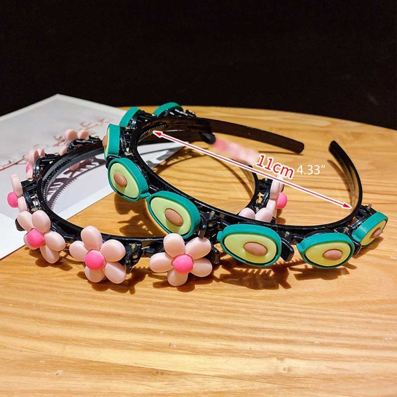 Băng Đô Cài Tóc Hai Lớp Họa Tiết Hoạt Hình Xinh Xắn