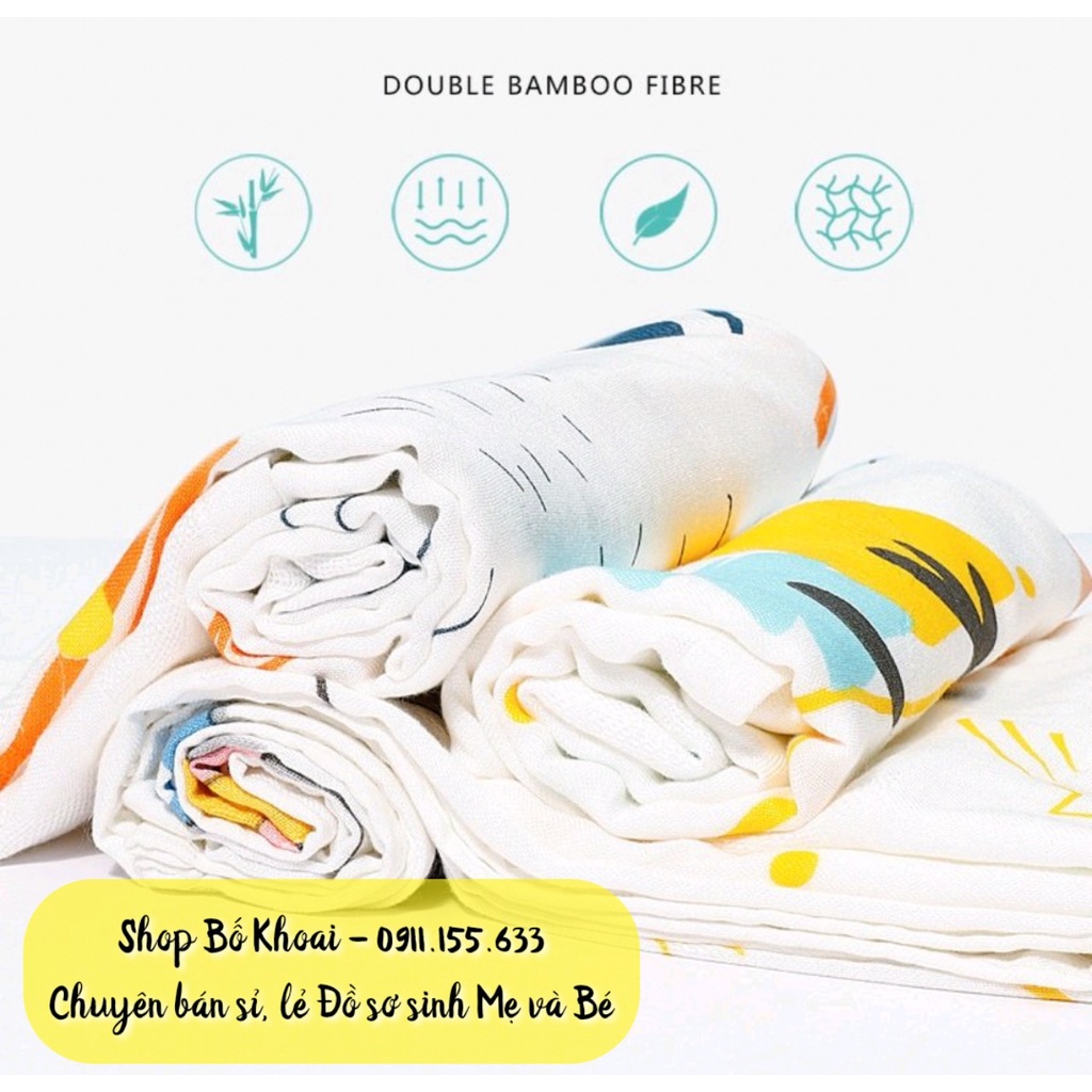 Chăn lụa sợi tre cao cấp - Chăn sợi tre siêu mềm cho bé hàng đẹp - Bố Khoai Store