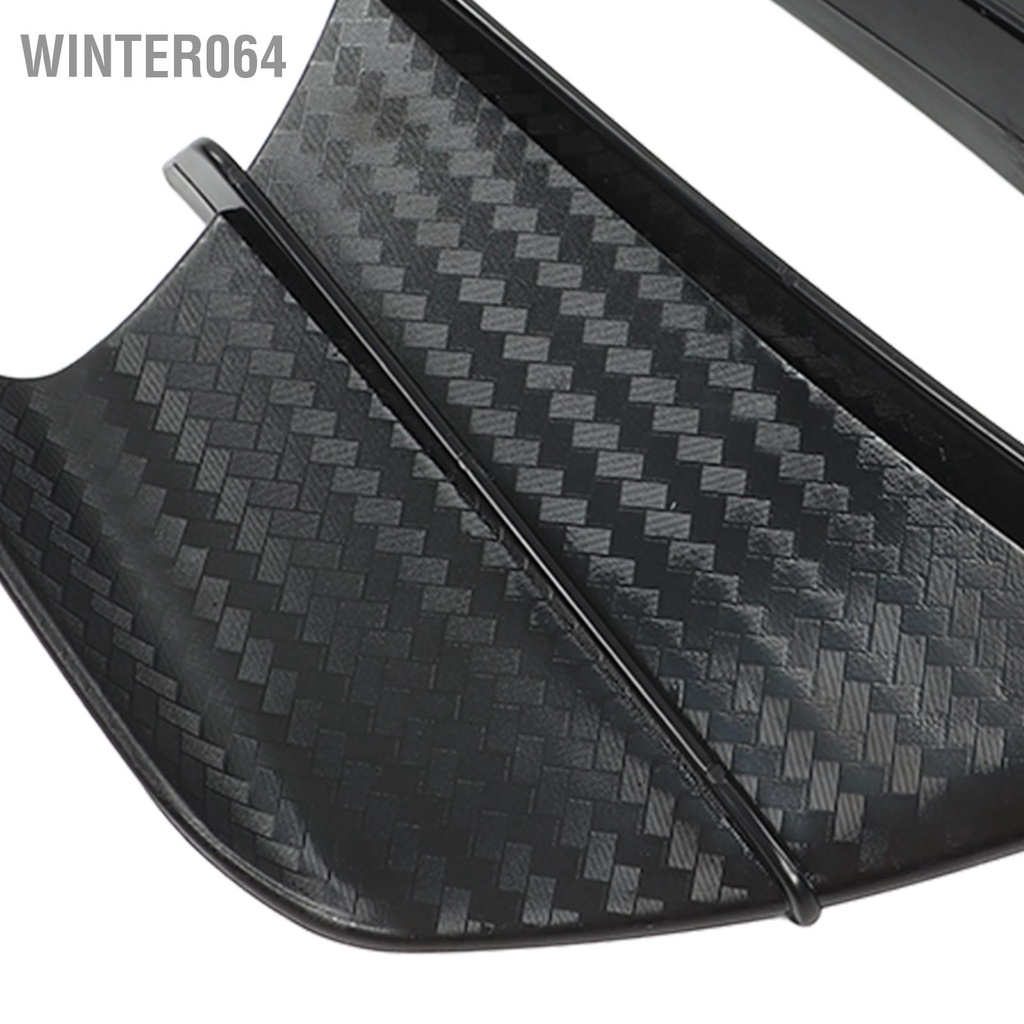 1 cặp Cánh gió xe máy Phong cách sợi carbon khí động học cho NINJA400 NINJA250 Z900 Z1000 Winter064