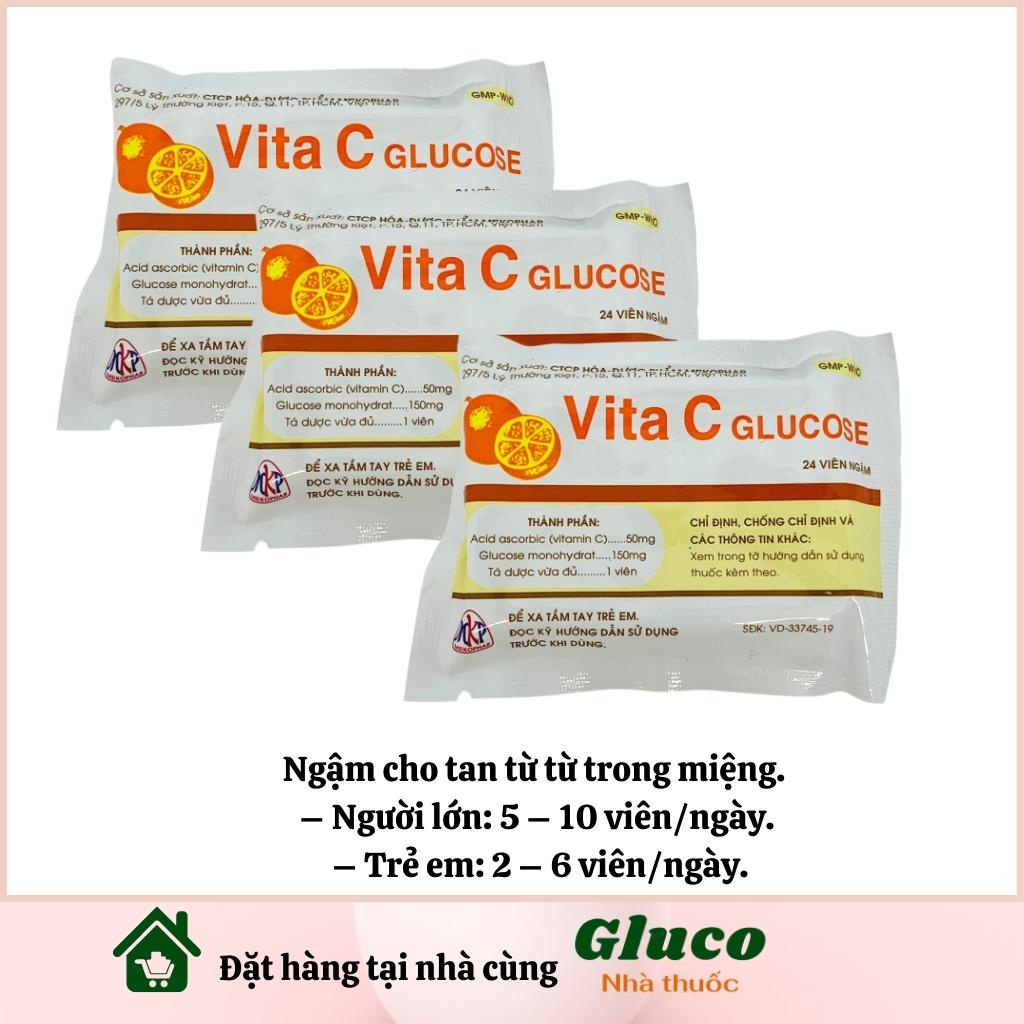KẸO CAM TUỔI THƠ VITA C Vitamin C 24 viên kẹo ngậm  GLU4201