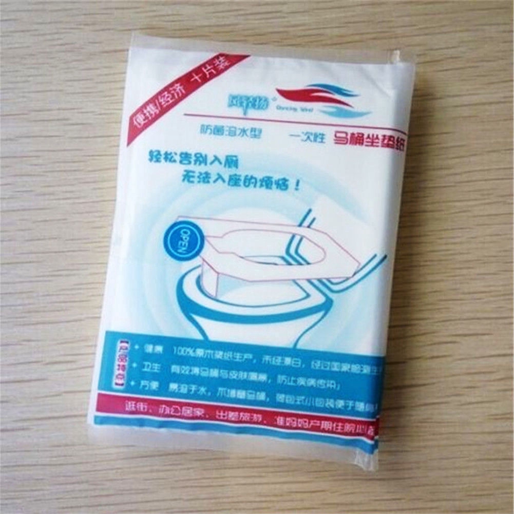 Bộ 50 miếng lót bồn cầu chống vi khuẩn dùng một lần tiện lợi