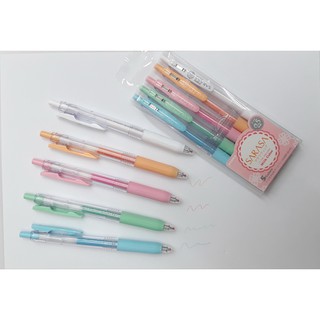 Set 3 - 5 bút Zebra Sarasa Clip Milky