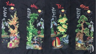 Tranh tứ quý đẹp
