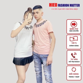 Áo thun nam nữ ⚡free ship⚡ áo thun louis vuitton logo tag cổ
