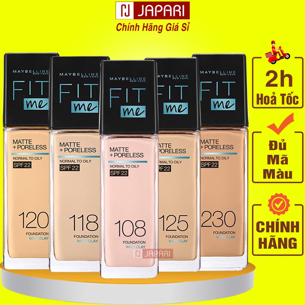 Kem Nền Maybelline Fit Me - Kem Nền BB Cream Kiềm Dầu Lâu Trôi Maybeline - Đồ Trang Điểm Makeup Da Dầu Mụn Khô Japari