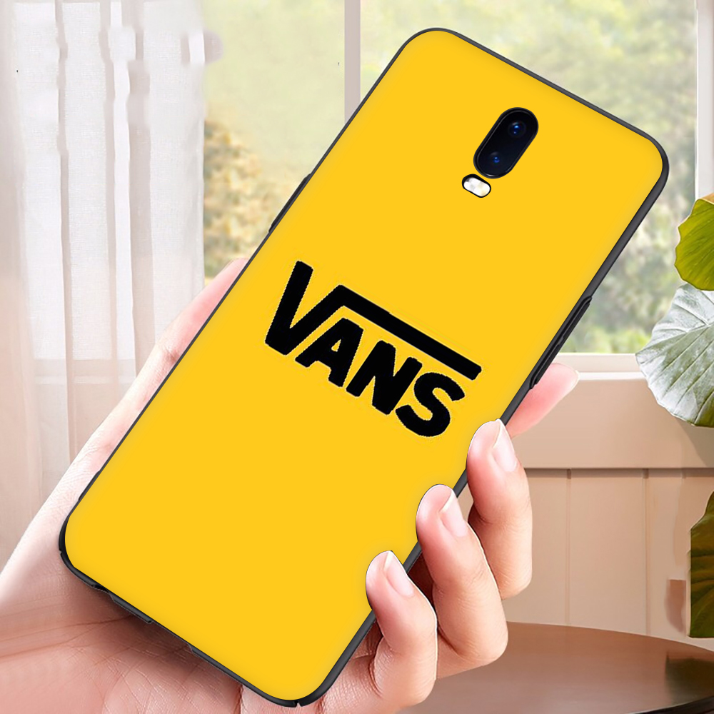 Ốp Điện Thoại Tpu Mềm Chống Rơi Màu Đen In Logo Vans Cho Oppo F5 A73 F7 F9 A7x F9 Pro F11 A9 2019 F11 Pro