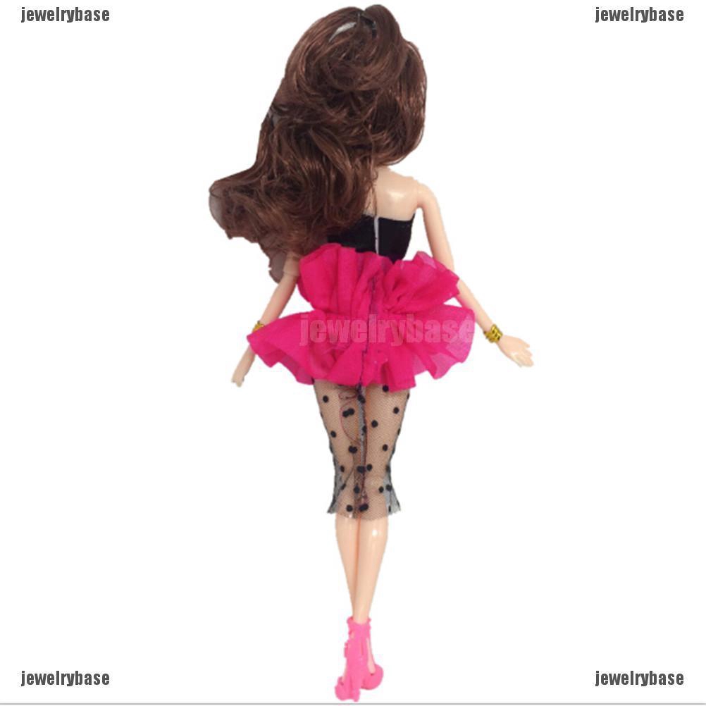 Búp bê barbie thủ công mặc trang phục dự tiệc dạ hội cho bé gái