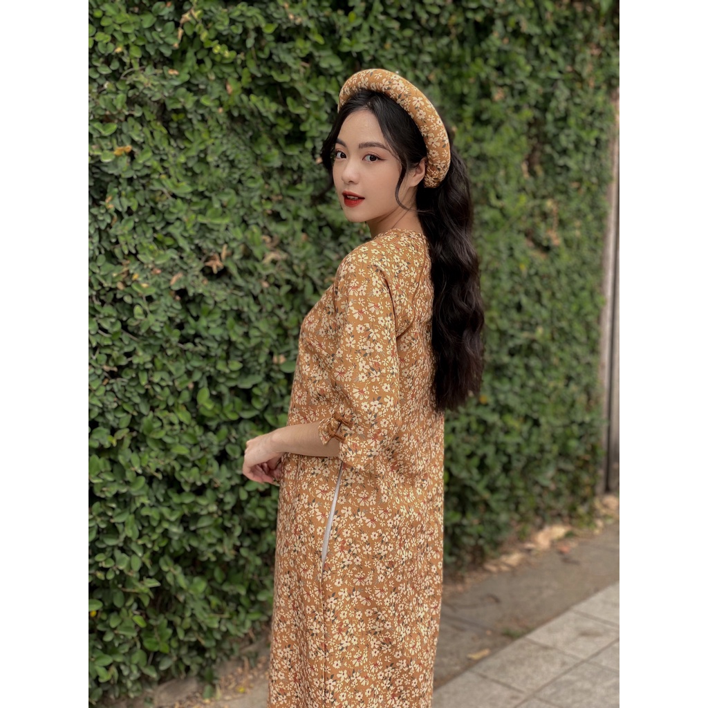 [HÀNG CÓ SẴN] Áo Dài Nàng Thơ Đặc Biệt May Boutique màu Vàng Freesize SAD21D_112.004-YL-F