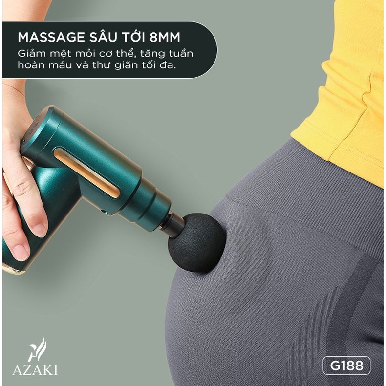 Máy Massage Cầm Tay Azaki G188 - Chuyên gia chăm sóc phục hồi cơ bắp hiệu quả nhất.