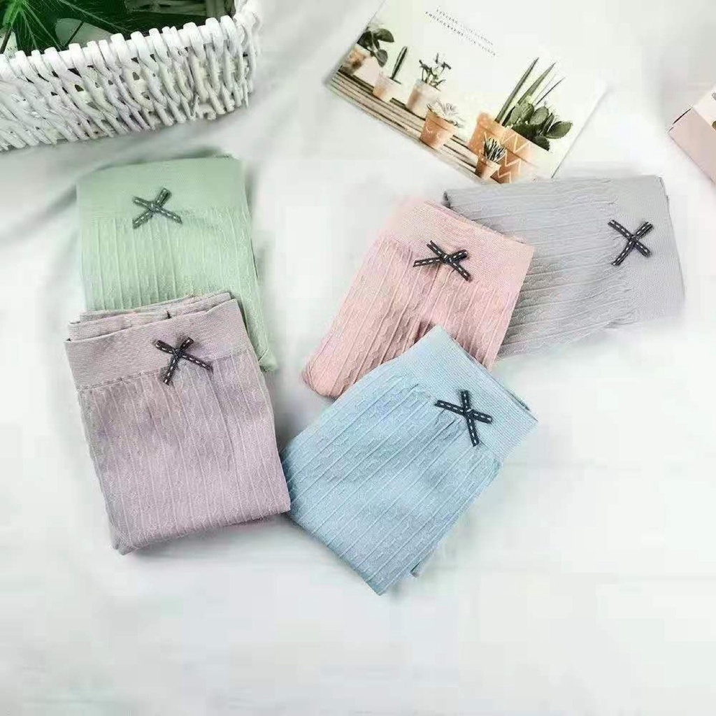 Set 5 Quần Lót Cotton Không Đường May Lưng Vừa Thoải Mái Chất Lượng Cao Cho Nữ